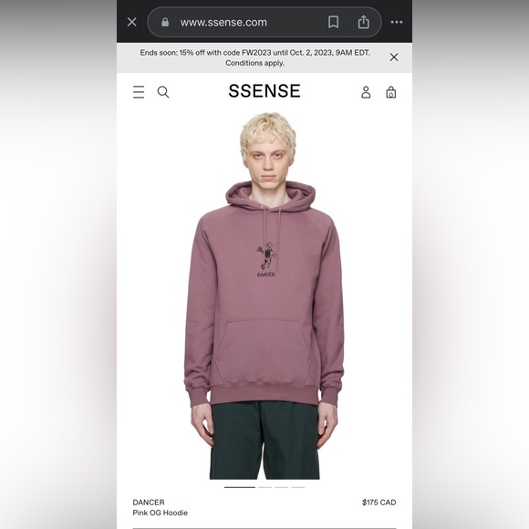 DANCER Pink 100% Organic Cotton Hoodie Size M - Picture 13 of 14